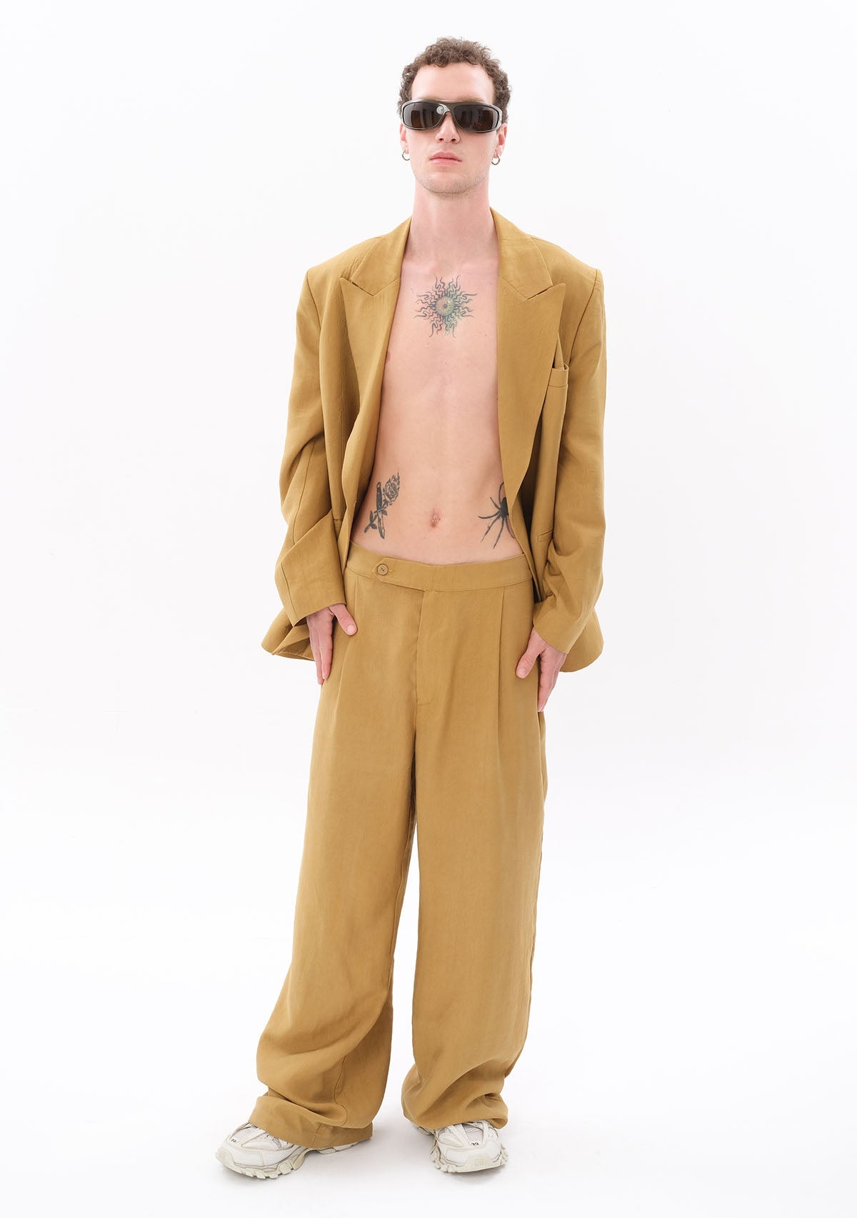 Tiny-SORUNLU - Açık Yeşil Tencel™ Pantolon-Kumaş Pantolon-5-Milagron.com