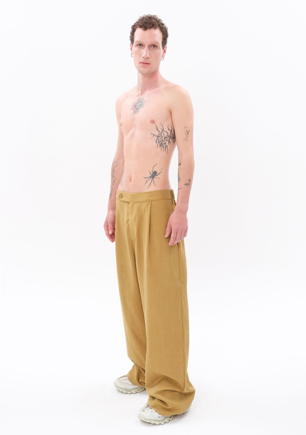 Tiny-SORUNLU - Açık Yeşil Tencel™ Pantolon-Kumaş Pantolon-6-Milagron.com