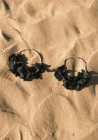 Tiny-SORUNLU - Sekhmet Black Tencel Earring-Küpe-4-Milagron.com