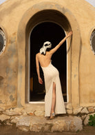 Tiny-Si Boyundan Bağlamalı Krem Triko Elbise-Elbise-6-Milagron.com