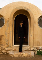 Tiny-Si Siyah Bağlamalı Keten Gömlek-Gömlek-6-Milagron.com