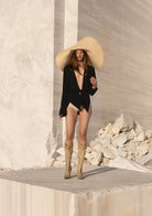 Tiny-Siyah Bağlamalı Triko Gömlek-11-Milagron.com