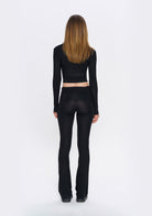 Tiny-Siyah Fermuarlı Dar Kesim Yumuşak Hırka-Kazak & Triko-2-Milagron.com