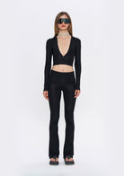 Tiny-Siyah Fermuarlı Dar Kesim Yumuşak Hırka-Kazak & Triko-3-Milagron.com