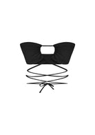 Tiny-Siyah İnce Askılı Bağlamalı Üst-Top-12-Milagron.com