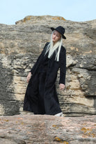 Tiny-Siyah Kadife Uzun Ceket-Ceket-1-Milagron.com