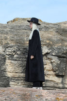 Tiny-Siyah Kadife Uzun Ceket-Ceket-2-Milagron.com