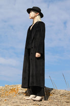 Tiny-Siyah Kadife Uzun Ceket-Ceket-7-Milagron.com