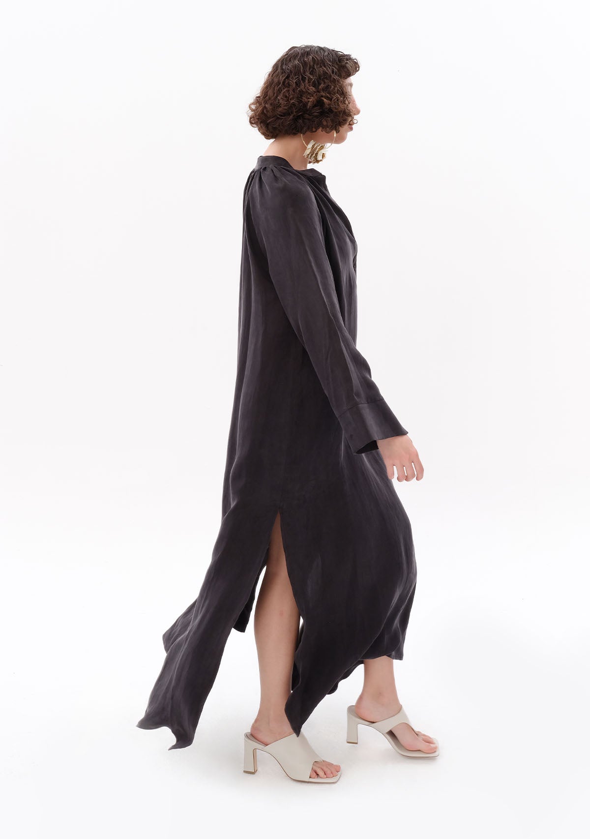 Siyah Luxe Tencel Pareo