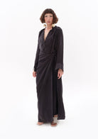 Siyah Luxe Tencel Pareo
