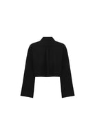 Tiny-Siyah Oversize Crop Gömlek-Gömlek-7-Milagron.com