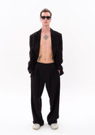 Tiny-Siyah Tencel™ Blazer-Ceket-8-Milagron.com