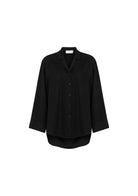 Tiny-Siyah Tencel™ Oversize Gömlek-Gömlek-12-Milagron.com