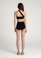 Tiny-Siyah Yüksek Bel Dar Boxer-Boyshort Külot-2-Milagron.com