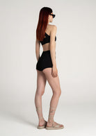 Tiny-Siyah Yüksek Bel Dar Boxer-Boyshort Külot-4-Milagron.com