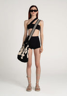 Tiny-Siyah Yüksek Bel Dar Boxer-Boyshort Külot-6-Milagron.com