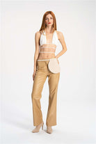 Tiny Store-Suni Deri Bej Palazzo Pantolon-Deri Pantolon-6-Milagron.com