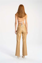 Tiny Store-Suni Deri Bej Palazzo Pantolon-Deri Pantolon-7-Milagron.com