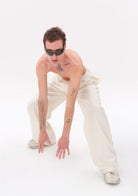 Beyaz Tencel™ Pantolon