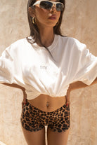 Tiny-Tiny Oversize Beyaz Tişört-T-Shirts-5-Milagron.com