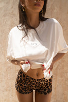 Tiny-Tiny Oversize Beyaz Tişört-T-Shirts-6-Milagron.com