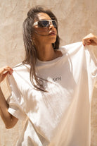 Tiny-Tiny Oversize Beyaz Tişört-T-Shirts-8-Milagron.com