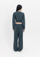 Tiny-Yarım Balıkçı Yaka Lastik Bel Detaylı Pamuklu Antrasit Sweatshirt-Sweatshirts & Hoodies-2-Milagron.com