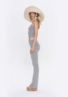 Tiny-Yüksek Bel İspanyol Paça Gri Tayt-Tayt-11-Milagron.com