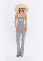 Tiny-Yüksek Bel İspanyol Paça Gri Tayt-Tayt-6-Milagron.com