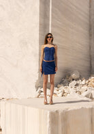 Tiny-önü Fermuarlı Sırtı Ayarlanabilir Balenli Mavi Korse-Büstiyer-10-Milagron.com