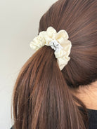 Scrunchie Lastik Toka - Kırık Beyaz