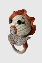 Totzee-Amigurumi Emzikli Bebek Çıngırak Mercan & Bej-Amigurumi Çıngırak-3-Milagron.com