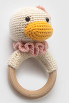 Totzee-Amigurumi Ördek Çıngırak Krem-Amigurumi Çıngırak-3-Milagron.com