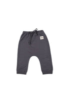 Totzee-Bağcıklı Basic Pantolon Antrasit Gri-Pantolon-1-Milagron.com