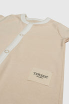 Totzee-Çıt Çıtlı Basic Yenidoğan Tulum Kahve Köpüğü-Çocuk Elbise & Tulum-3-Milagron.com