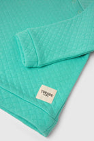 Totzee-Çıt Çıtlı Kapitone Sweatshirt Mint Yeşili-Sweatshirts & Hoodies-3-Milagron.com