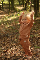 Totzee-Çıt Çıtlı Üst - Camel Kahverengi-Body-3-Milagron.com