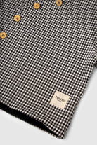 Totzee-Diagonal Mont Mini Ekose Siyah & Beyaz-Mont-3-Milagron.com