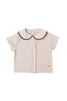 Totzee-Keten Bebe Yaka Pileli Üst Fildişi-T-Shirts-1-Milagron.com