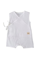 Totzee-Keten Kruvaze Tulum Kar Beyazı-Çocuk Elbise & Tulum-1-Milagron.com