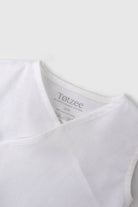 Totzee-Keten Kruvaze Tulum Kar Beyazı-Çocuk Elbise & Tulum-3-Milagron.com