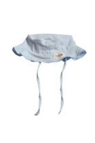 Totzee-Müslin Bucket Bağcıklı Şapka Bebek Mavisi-Şapka-1-Milagron.com