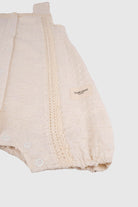 Totzee-Müslin Dantel Detaylı Mini Pon Pon Tulum Deniz Kabuğu-Tulum-3-Milagron.com