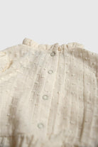 Totzee-Müslin Fırfırlı Mini Ponpon Tulum Deniz Kabuğu-Çocuk Elbise & Tulum-4-Milagron.com