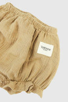 Totzee-Müslin Fırfırlı Şort Kumsal Beji-Şort-3-Milagron.com