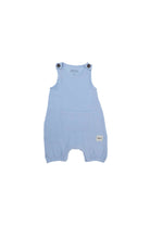 Totzee-Müslin Kanguru Cepli Salopet Bebek Mavisi-Salopet-1-Milagron.com