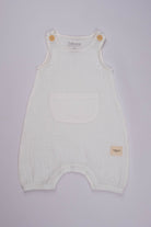 Totzee-Müslin Kanguru Cepli Salopet Ekru-Salopet-2-Milagron.com