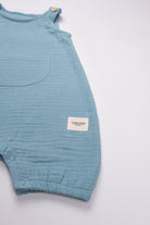 Totzee-Müslin Kanguru Cepli Salopet Okyanus Mavisi-Salopet-3-Milagron.com