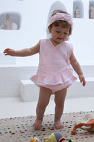 Totzee-Müslin Kimono Elbise Pembe-Çocuk Elbise & Tulum-2-Milagron.com