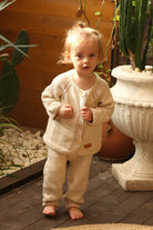 Totzee-Organik El Örgüsü Basic Hırka Antik Bej-Kazak & Triko-2-Milagron.com